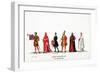 Theatre Costume Designs for Shakespeare's Play, Henry VIII, 19th Century-null-Framed Giclee Print