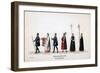 Theatre Costume Designs for Shakespeare's Play, Henry VIII, 19th Century-null-Framed Giclee Print