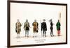 Theatre Costume Designs for Shakespeare's Play, Henry VIII, 19th Century-null-Framed Giclee Print