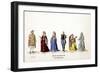 Theatre Costume Designs for Shakespeare's Play, Henry VIII, 19th Century-null-Framed Giclee Print