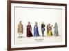 Theatre Costume Designs for Shakespeare's Play, Henry VIII, 19th Century-null-Framed Giclee Print