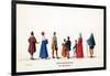 Theatre Costume Designs for Shakespeare's Play, Henry VIII, 19th Century-null-Framed Giclee Print