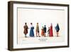 Theatre Costume Designs for Shakespeare's Play, Henry VIII, 19th Century-null-Framed Giclee Print