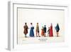 Theatre Costume Designs for Shakespeare's Play, Henry VIII, 19th Century-null-Framed Giclee Print