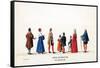 Theatre Costume Designs for Shakespeare's Play, Henry VIII, 19th Century-null-Framed Stretched Canvas