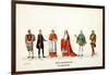 Theatre Costume Designs for Shakespeare's Play, Henry VIII, 19th Century-null-Framed Giclee Print