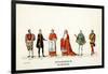 Theatre Costume Designs for Shakespeare's Play, Henry VIII, 19th Century-null-Framed Giclee Print