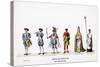 Theatre Costume Designs for Shakespeare's Play, Henry VIII, 19th Century-null-Stretched Canvas