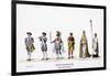 Theatre Costume Designs for Shakespeare's Play, Henry VIII, 19th Century-null-Framed Giclee Print