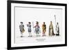 Theatre Costume Designs for Shakespeare's Play, Henry VIII, 19th Century-null-Framed Giclee Print