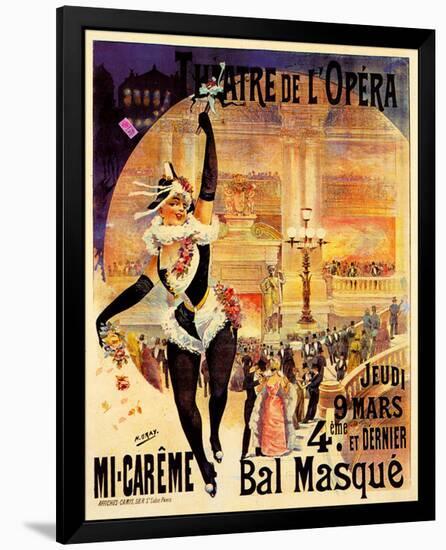 Theatre De L'Opera Bal Masque-null-Framed Premium Giclee Print