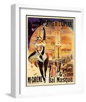 Theatre De L'Opera Bal Masque-null-Framed Art Print