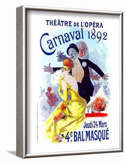 Theatre De L'Opera Bal Masque-null-Framed Art Print