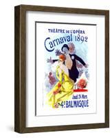 Theatre De L'Opera Bal Masque-null-Framed Art Print