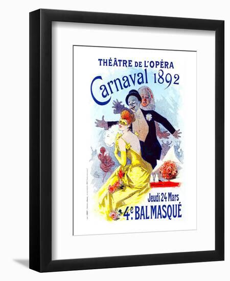 Theatre De L'Opera Bal Masque-null-Framed Art Print