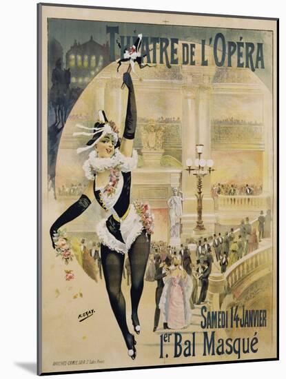 Theatre De L'Opera Poster-Henri Gray-Mounted Giclee Print