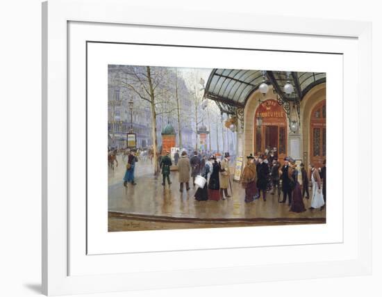 Theatre du Vaudeville-Jean-Georges Beraud-Framed Premium Giclee Print