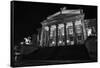 Theatre, 'Gendarmenmarkt', Berlin, middle, night photography-Christian Hikade-Framed Stretched Canvas