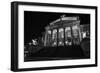 Theatre, 'Gendarmenmarkt', Berlin, middle, night photography-Christian Hikade-Framed Photographic Print