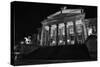 Theatre, 'Gendarmenmarkt', Berlin, middle, night photography-Christian Hikade-Stretched Canvas