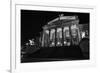 Theatre, 'Gendarmenmarkt', Berlin, middle, night photography-Christian Hikade-Framed Photographic Print