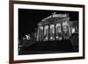 Theatre, 'Gendarmenmarkt', Berlin, middle, night photography-Christian Hikade-Framed Photographic Print