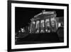 Theatre, 'Gendarmenmarkt', Berlin, middle, night photography-Christian Hikade-Framed Photographic Print