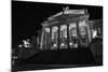 Theatre, 'Gendarmenmarkt', Berlin, middle, night photography-Christian Hikade-Mounted Photographic Print