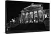 Theatre, 'Gendarmenmarkt', Berlin, middle, night photography-Christian Hikade-Stretched Canvas