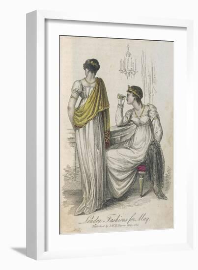 Theatre-Goers 1814-null-Framed Art Print