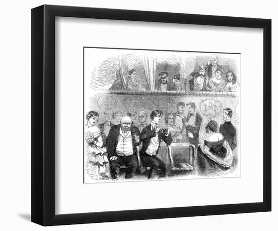 Theatre Going: the Audience, 1858-null-Framed Art Print