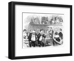 Theatre Going: the Audience, 1858-null-Framed Art Print