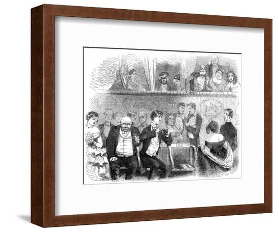 Theatre Going: the Audience, 1858--Framed Art Print