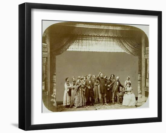 Theatre Group of the Folk Theatre, Russia, 1892-null-Framed Giclee Print