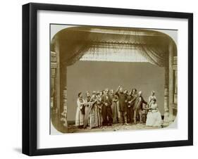Theatre Group of the Folk Theatre, Russia, 1892-null-Framed Giclee Print