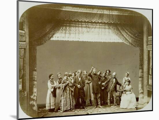 Theatre Group of the Folk Theatre, Russia, 1892-null-Mounted Giclee Print