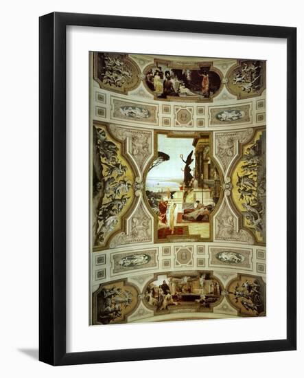 Theatre in Taormina, 1884-1887, (Detail), from the Vienna Burgtheater-Gustav Klimt-Framed Giclee Print