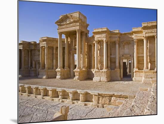 Theatre in the Spectacular Ruined City of Palmyra, Syria-Julian Love-Mounted Photographic Print