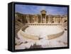 Theatre in the Spectacular Ruined City of Palmyra, Syria-Julian Love-Framed Stretched Canvas