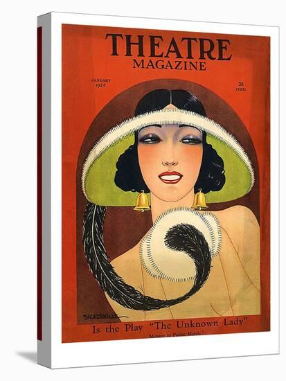 Theatre Magazine, 1924, USA-null-Stretched Canvas