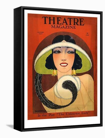 Theatre Magazine, 1924, USA-null-Framed Stretched Canvas