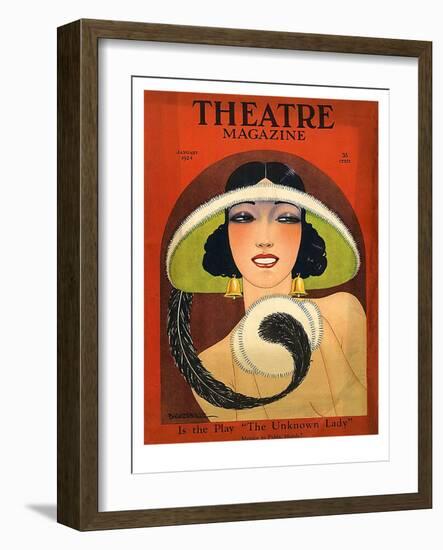 Theatre Magazine, 1924, USA-null-Framed Giclee Print