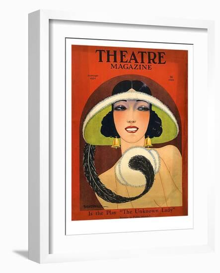 Theatre Magazine, 1924, USA-null-Framed Giclee Print