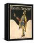 Theatre Magazine, Clowns Jesters Magazine, USA, 1921-null-Framed Stretched Canvas