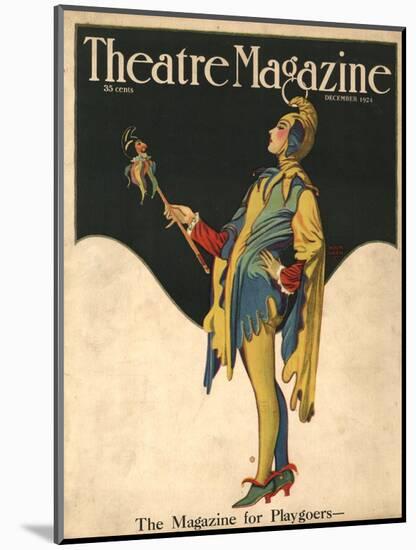 Theatre Magazine, Clowns Jesters Magazine, USA, 1921-null-Mounted Giclee Print