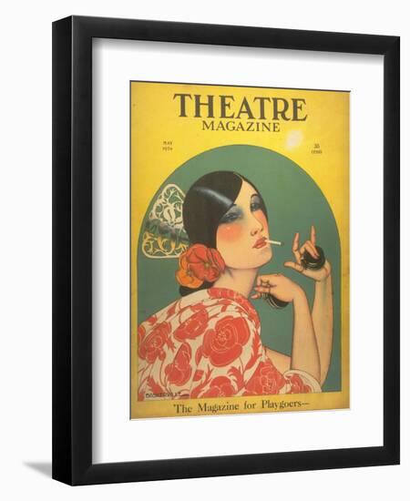 Theatre, Magazine for Playgoers, USA, 1920-null-Framed Premium Giclee Print