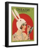 Theatre Magazine, Rabbits Bunny Girls Make Up Makeup Magazine, USA, 1924-null-Framed Giclee Print