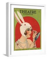 Theatre Magazine, Rabbits Bunny Girls Make Up Makeup Magazine, USA, 1924-null-Framed Giclee Print