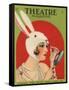 Theatre Magazine, Rabbits Bunny Girls Make Up Makeup Magazine, USA, 1924-null-Framed Stretched Canvas