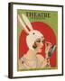 Theatre Magazine, Rabbits Bunny Girls Make Up Makeup Magazine, USA, 1924-null-Framed Giclee Print